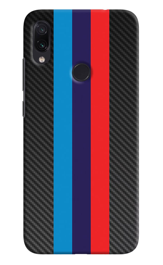 BMW Stripes Pattern Redmi Note 7 Pro Hard Case Back Cover by Casekaro