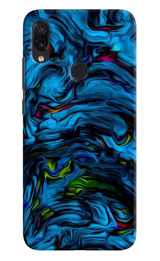 Dark Blue Abstract Redmi Note 7 Pro Hard Case Back Cover by Casekaro