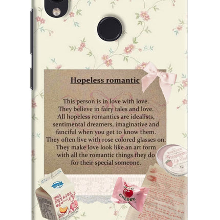 Hopeless Romantic Redmi Note 7 Pro Hard Case Back Cover by Casekaro
