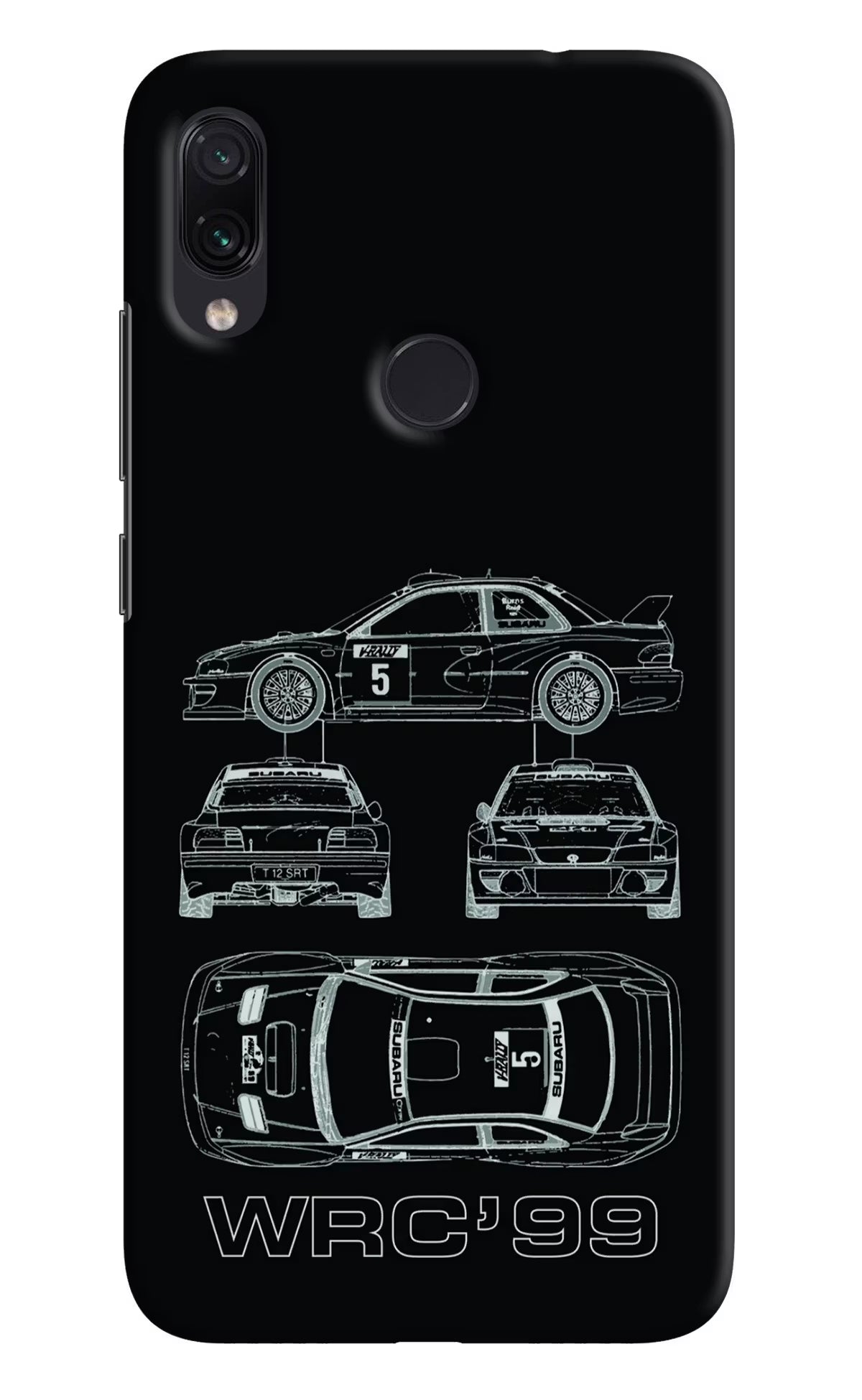 WRC'99 Redmi Note 7 Pro Hard Case Back Cover by Casekaro