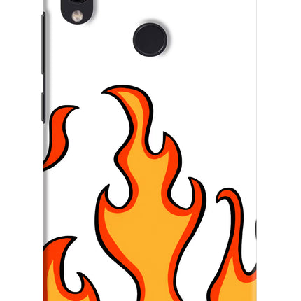 Fired Up – White Redmi Note 7 Pro Hard Case Back Cover by Casekaro