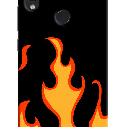 Fired Up – Black Redmi Note 7 Pro Hard Case Back Cover by Casekaro