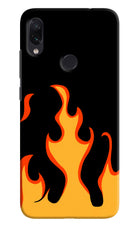 Fired Up – Black Redmi Note 7 Pro Hard Case Back Cover by Casekaro