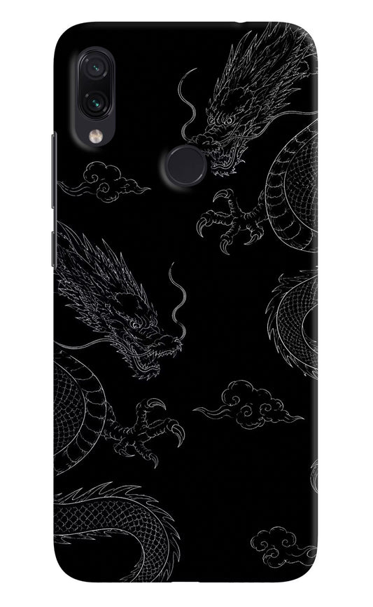 Twin Dragons Redmi Note 7 Pro Hard Case Back Cover by Casekaro