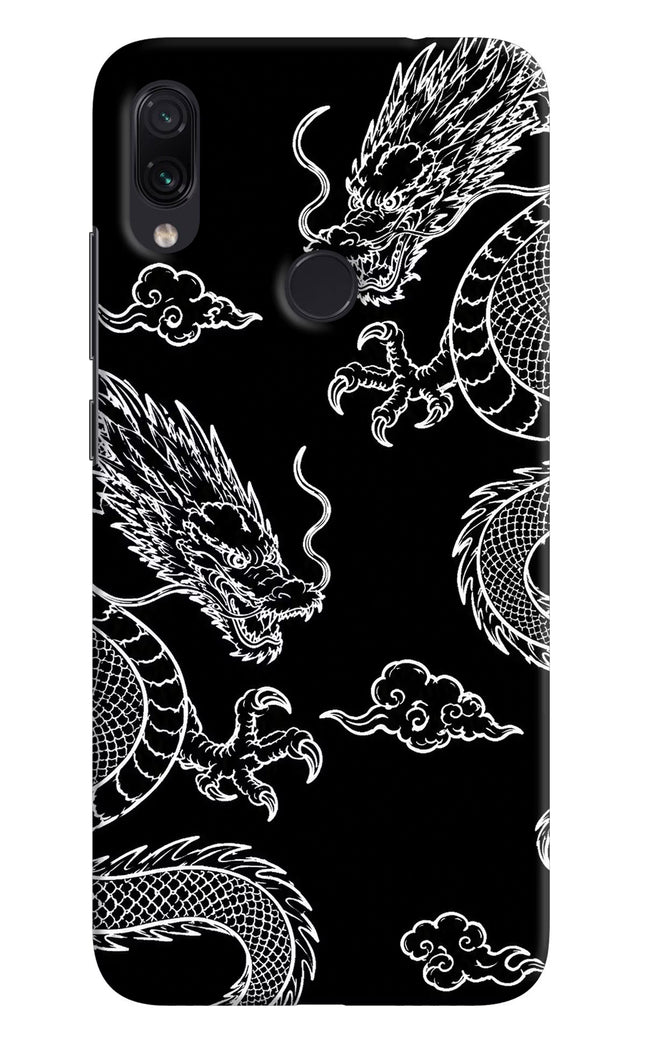 Twin Dragons Redmi Note 7 Pro Hard Case Back Cover by Casekaro