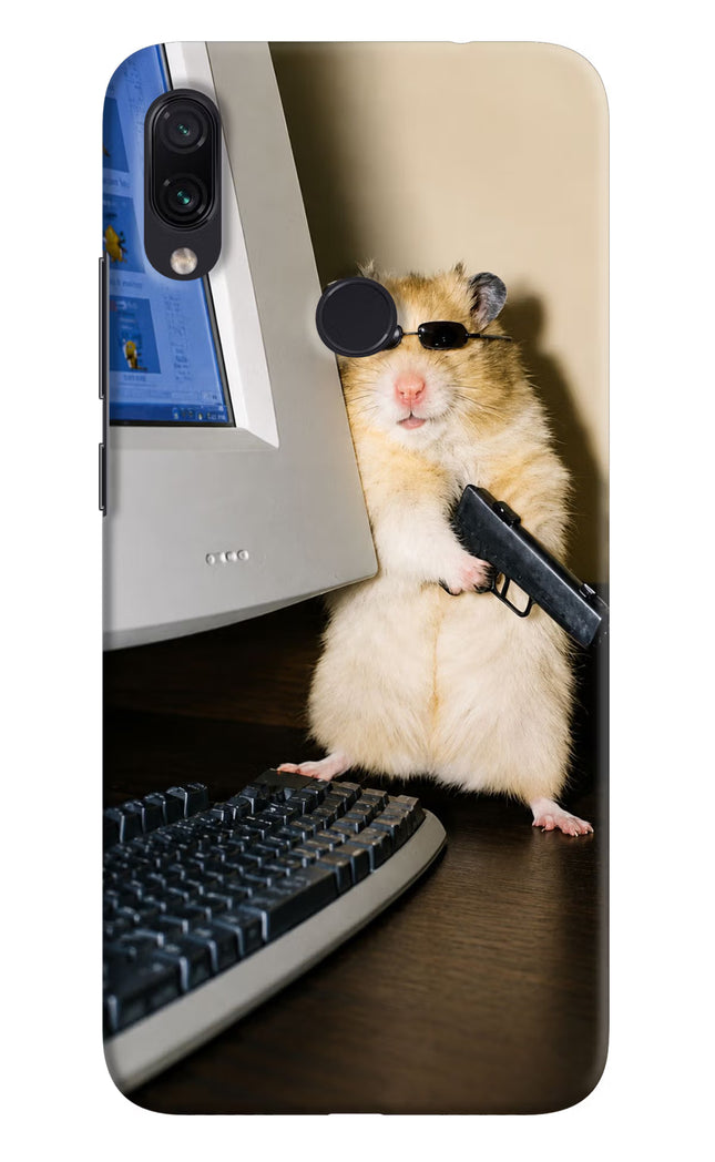 Hacker Hamster Redmi Note 7 Pro Hard Case Back Cover by Casekaro