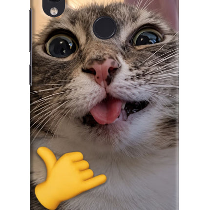 Silly Cat Call Redmi Note 7 Pro Hard Case Back Cover by Casekaro