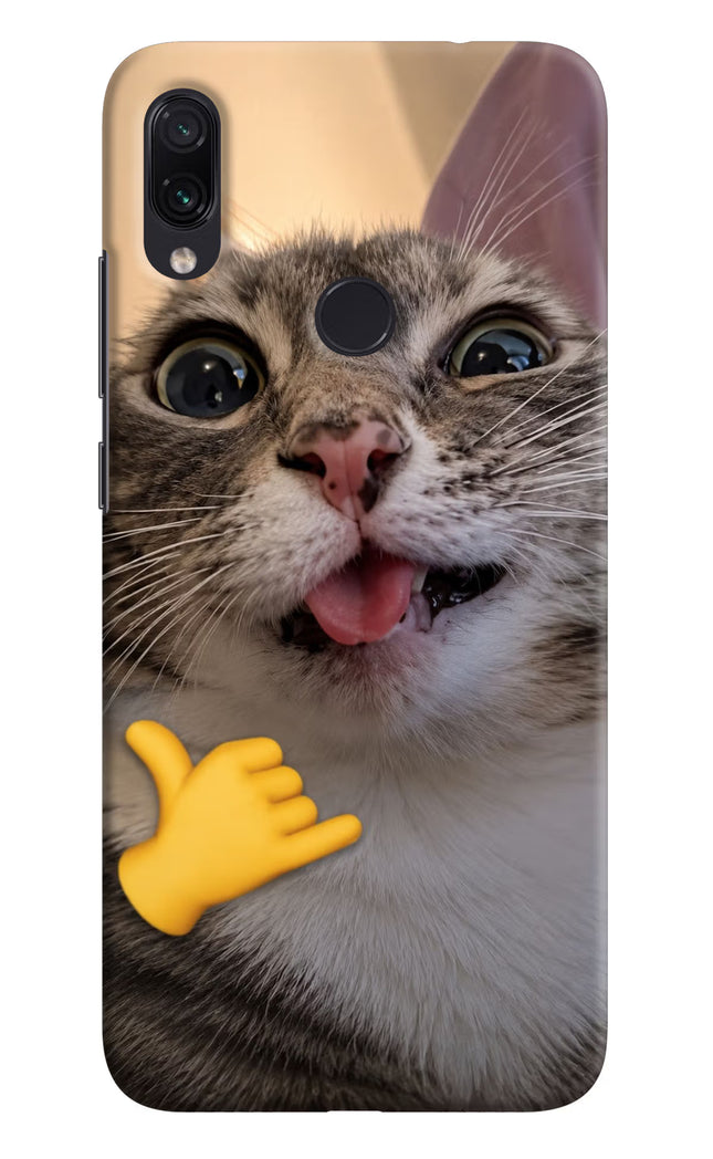 Silly Cat Call Redmi Note 7 Pro Hard Case Back Cover by Casekaro