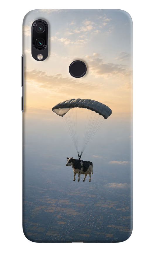 Skydiving Cow Redmi Note 7 Pro Hard Case Back Cover by Casekaro