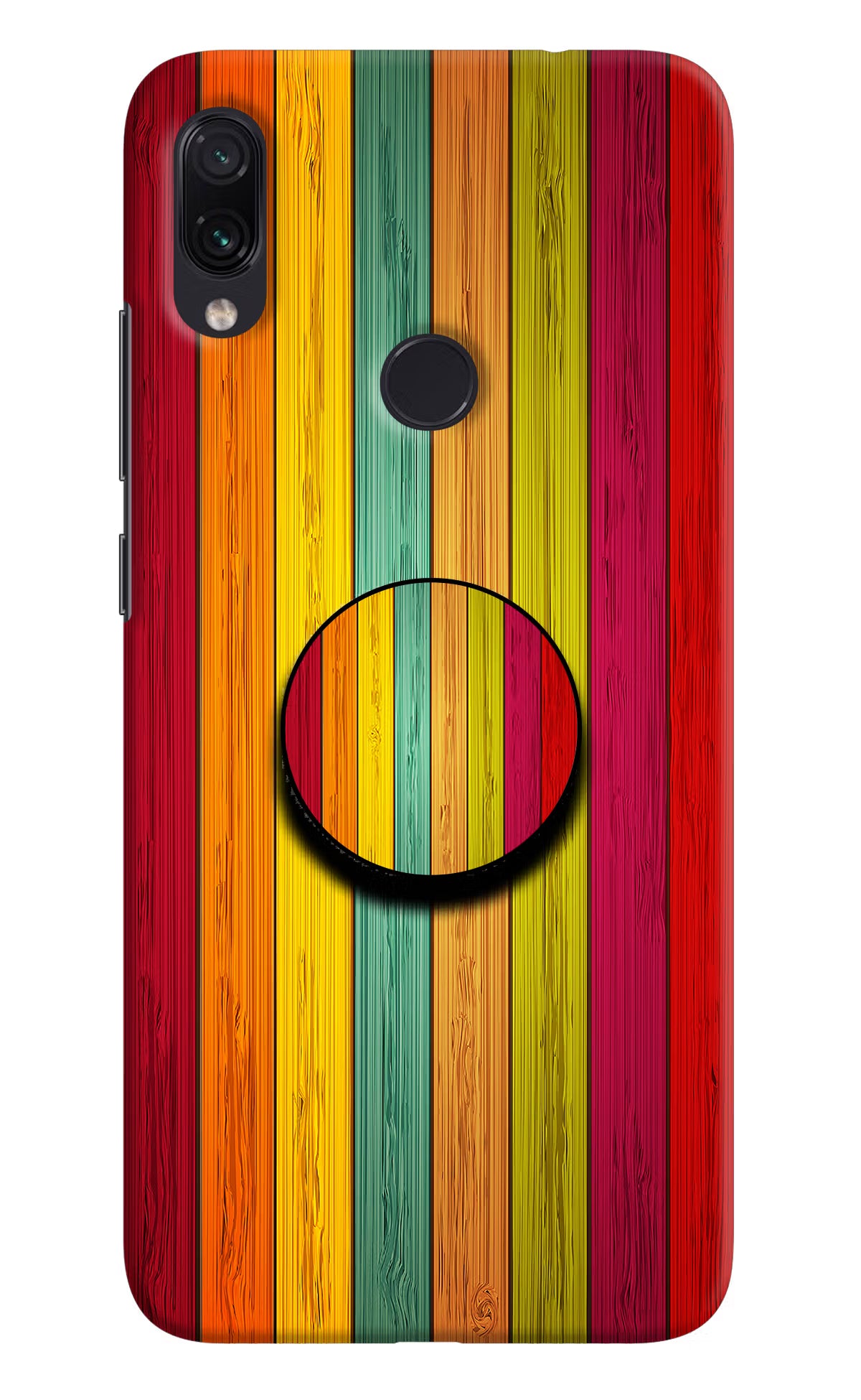 Multicolor Wooden Redmi Note 7 Pro Pop Case by Casekaro