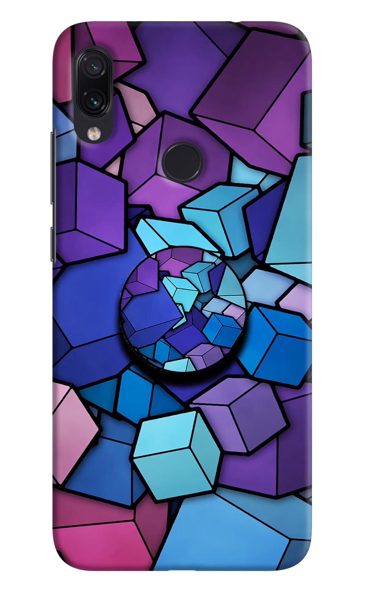 Cubic Abstract Redmi Note 7 Pro Pop Case by Casekaro