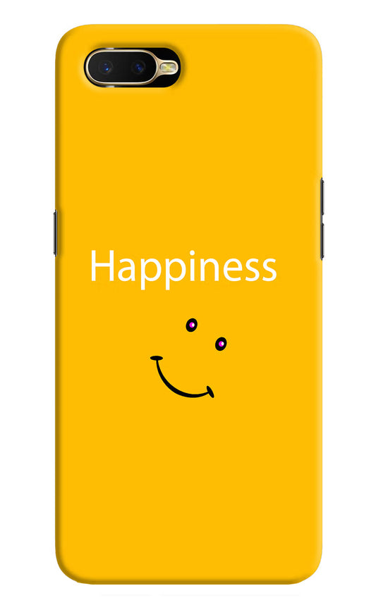 Happiness With Smiley Oppo K1 Hard Case Back Cover by Casekaro
