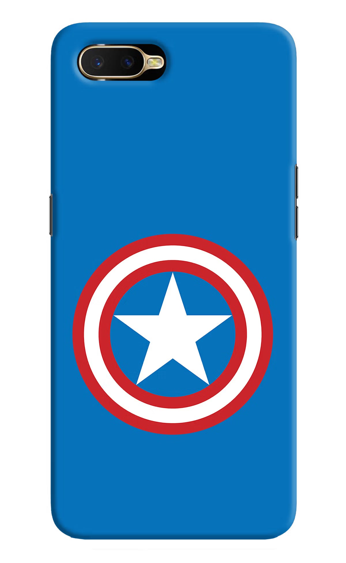 Captain America Logo Oppo K1 Hard Case Back Cover by Casekaro