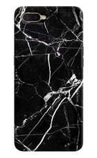 Black Marble Pattern Oppo K1 Hard Case Back Cover by Casekaro