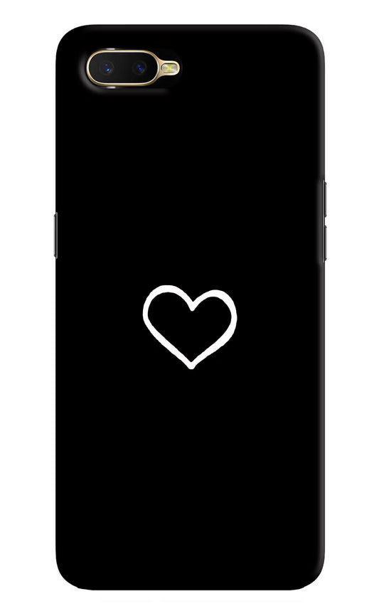 Heart Oppo K1 Hard Case Back Cover by Casekaro