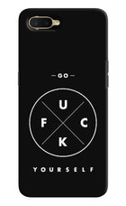 Go Fuck Yourself Oppo K1 Hard Case Back Cover by Casekaro