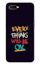 Everything Will Be Ok Oppo K1 Hard Case Back Cover by Casekaro