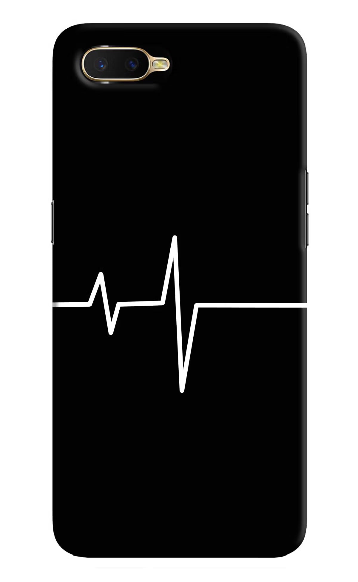 Heart Beats Oppo K1 Hard Case Back Cover by Casekaro