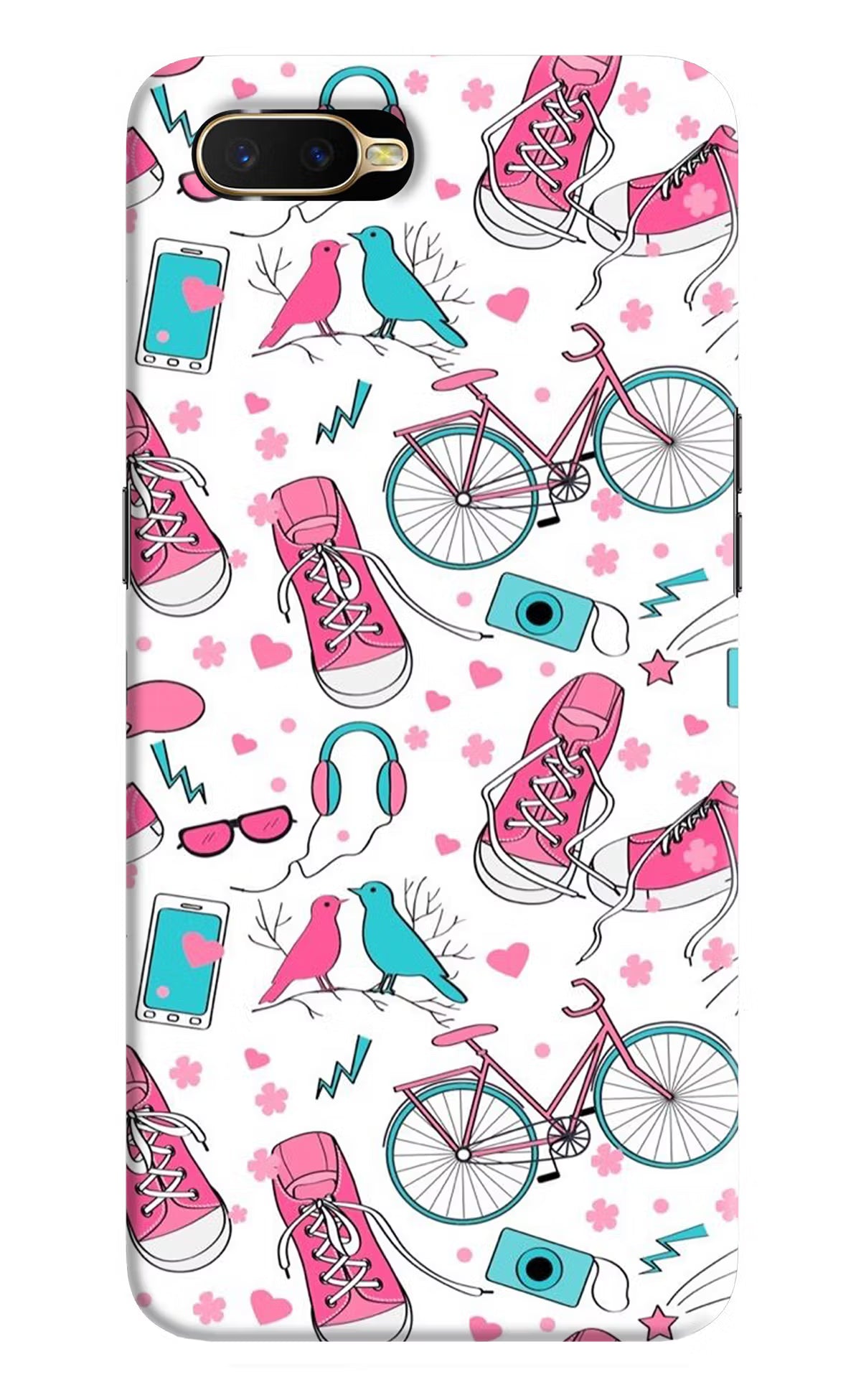 Artwork Oppo K1 Hard Case Back Cover by Casekaro