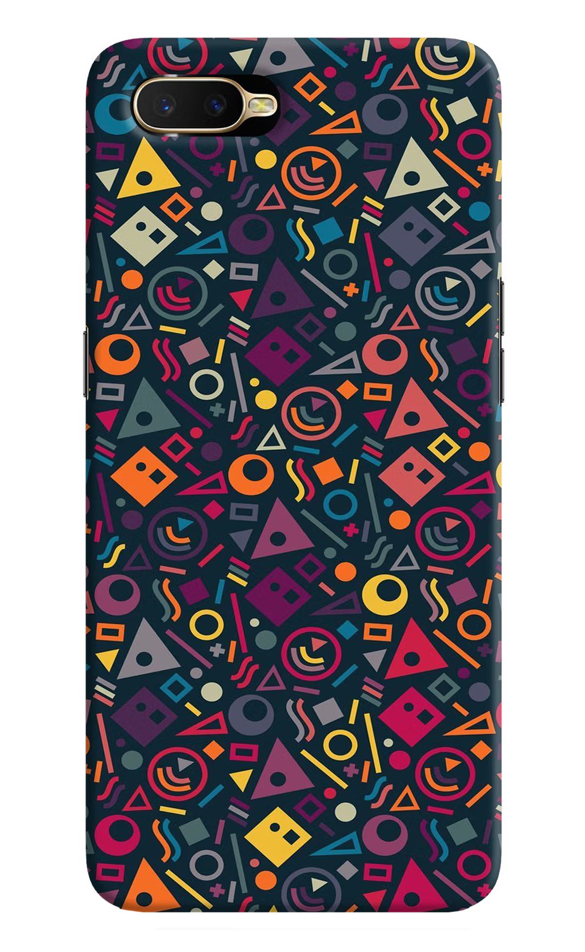 Geometric Abstract Oppo K1 Hard Case Back Cover by Casekaro