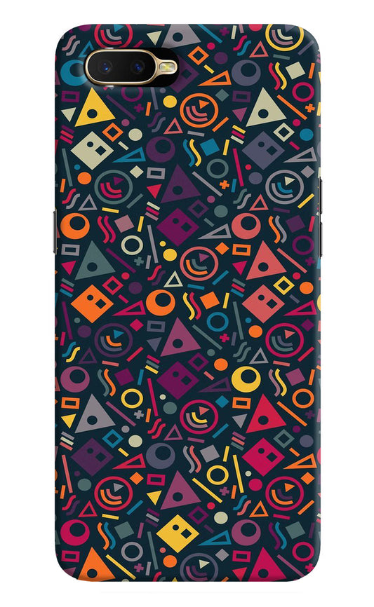 Geometric Abstract Oppo K1 Hard Case Back Cover by Casekaro