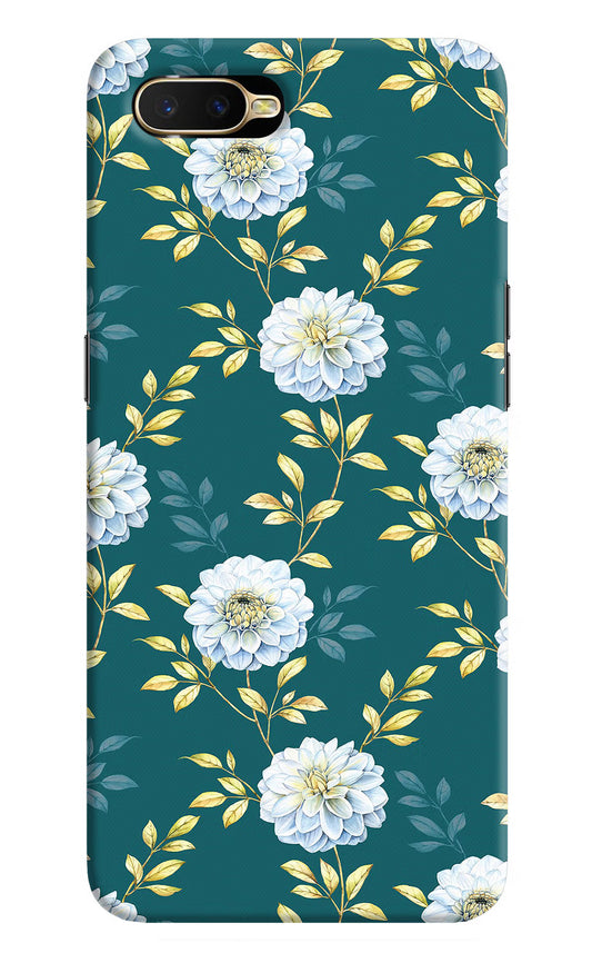 Flowers Oppo K1 Hard Case Back Cover by Casekaro