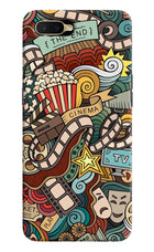 Cinema Abstract Oppo K1 Hard Case Back Cover by Casekaro