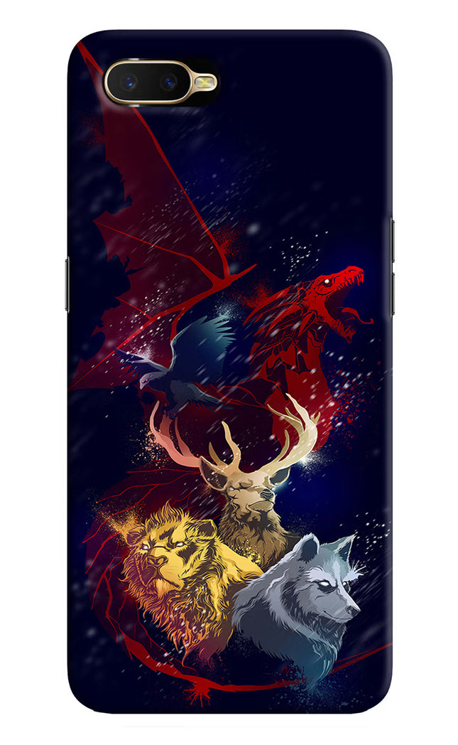 Game Of Thrones Oppo K1 Hard Case Back Cover by Casekaro