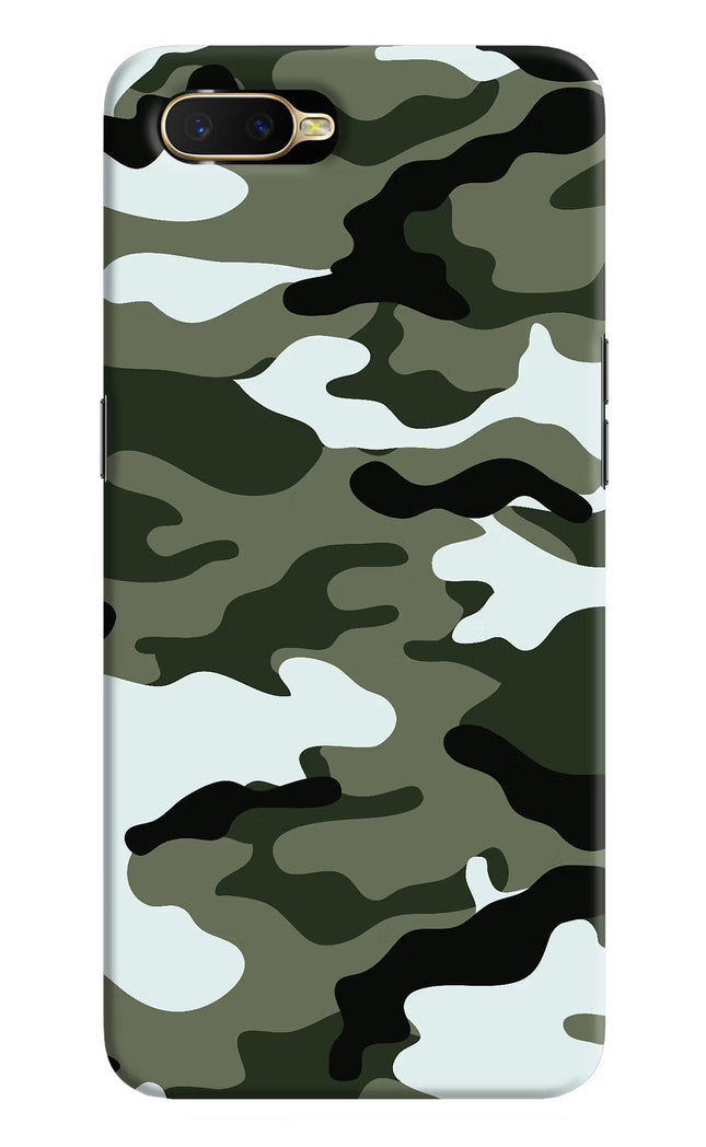 Camouflage Oppo K1 Hard Case Back Cover by Casekaro