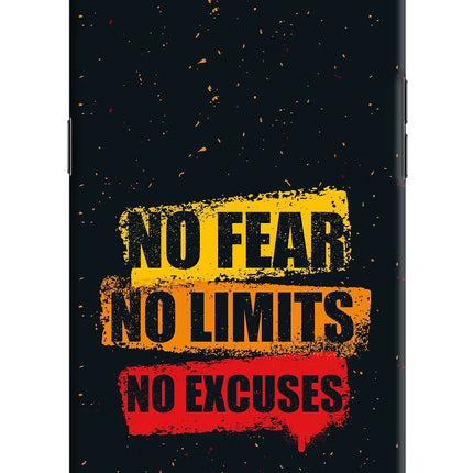 No Fear No Limits No Excuse Oppo K1 Hard Case Back Cover by Casekaro