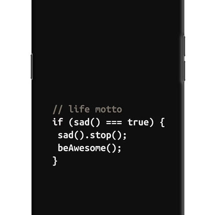 Life Motto Code Oppo K1 Hard Case Back Cover by Casekaro