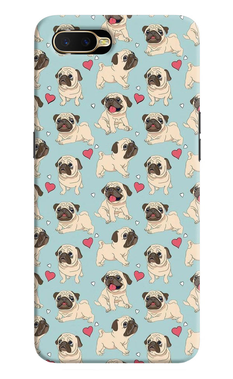 Pug Dog Oppo K1 Back Cover, Hard case
