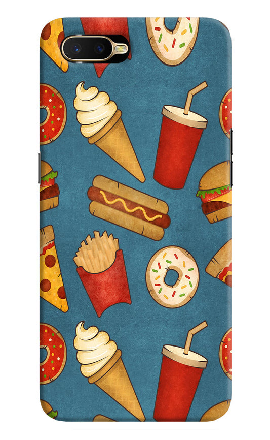 Foodie Oppo K1 Hard Case Back Cover by Casekaro