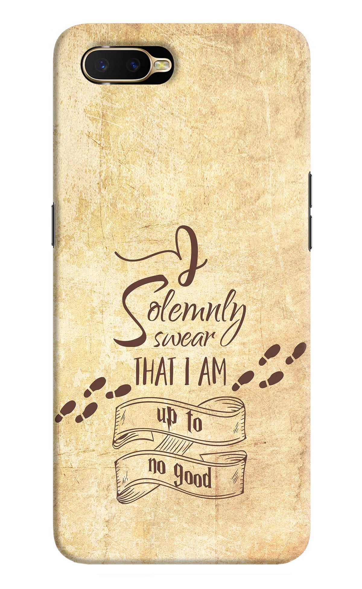 I Solemnly swear that i up to no good Oppo K1 Hard Case Back Cover by Casekaro