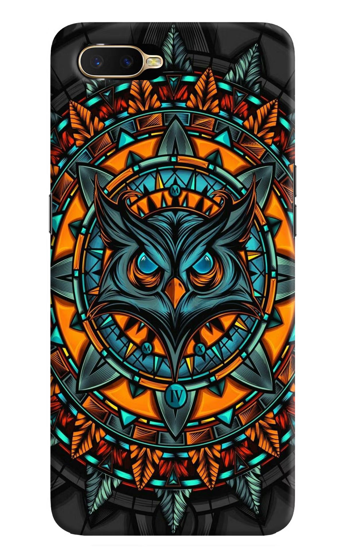 Angry Owl Art Oppo K1 Hard Case Back Cover by Casekaro