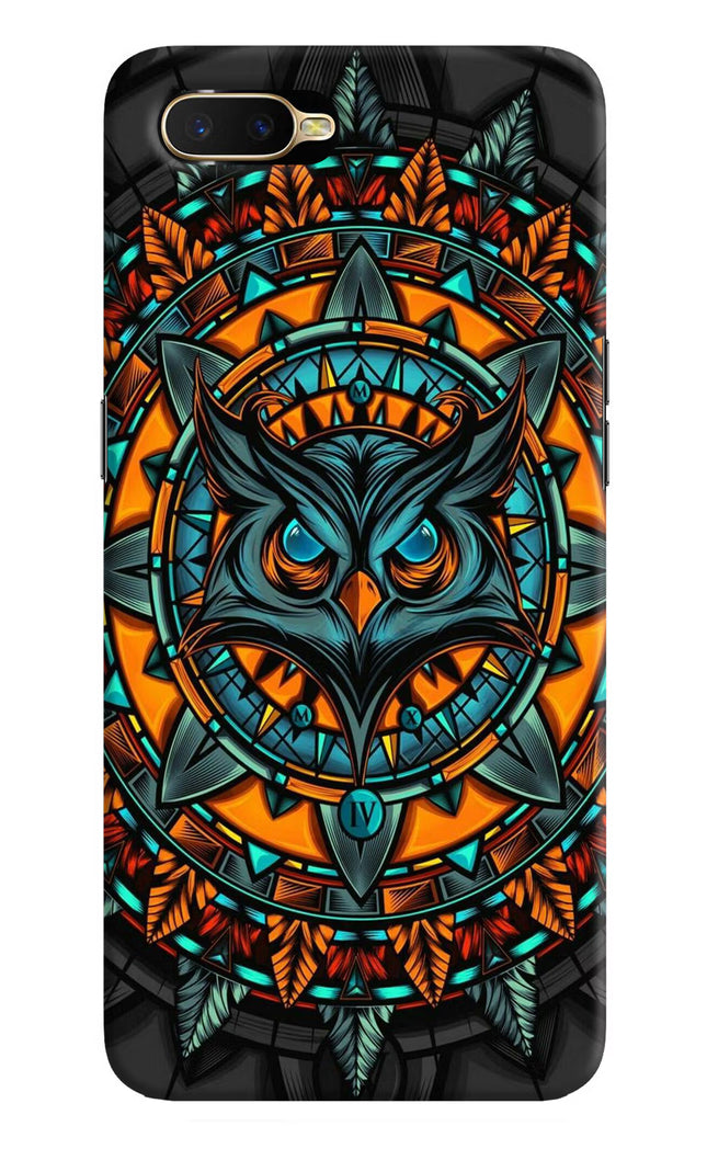 Angry Owl Art Oppo K1 Hard Case Back Cover by Casekaro