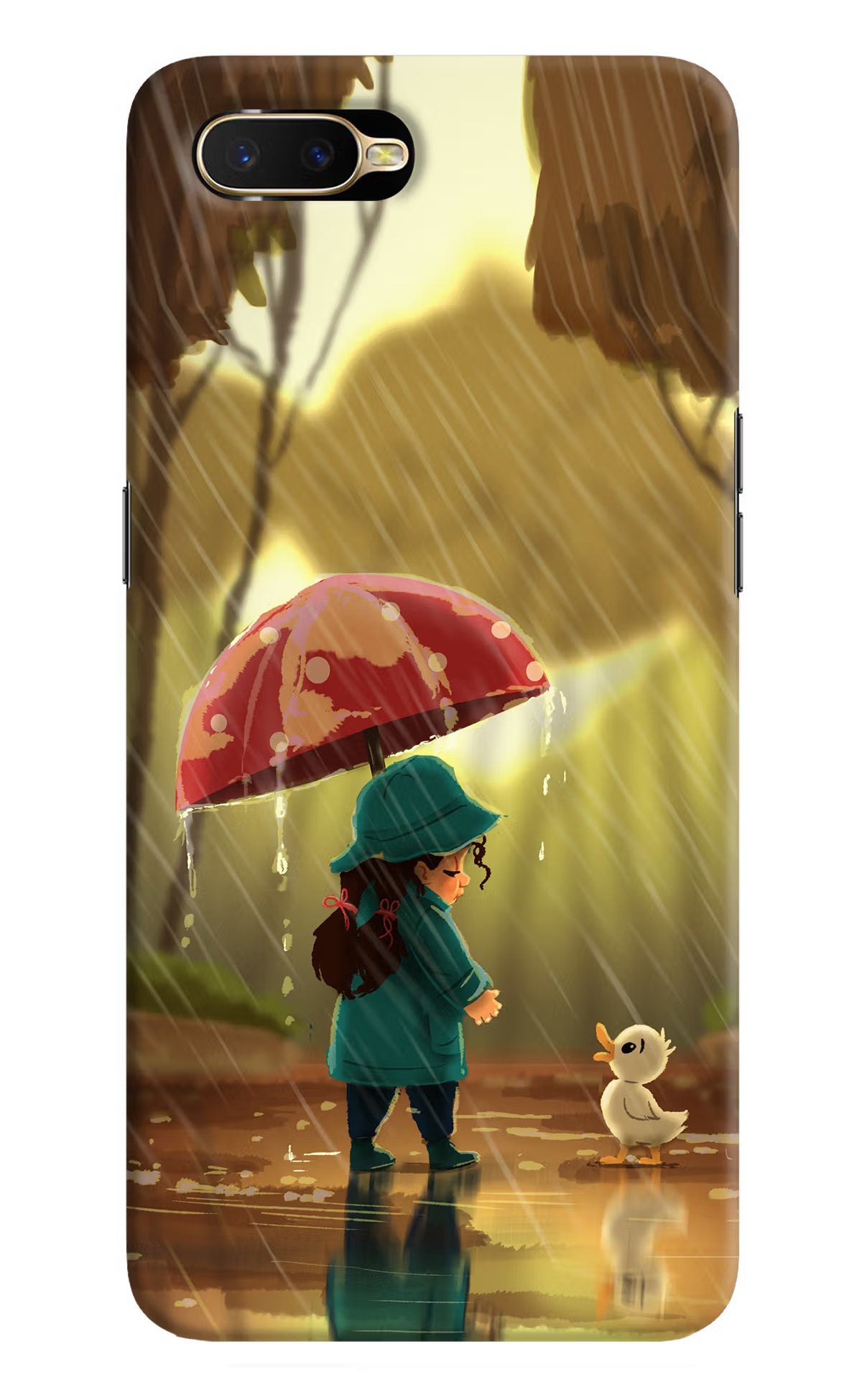 Rainy Day Oppo K1 Hard Case Back Cover by Casekaro