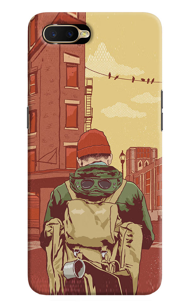 Adventurous Oppo K1 Hard Case Back Cover by Casekaro