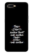 FRIENDS Dialogue Oppo K1 Hard Case Back Cover by Casekaro