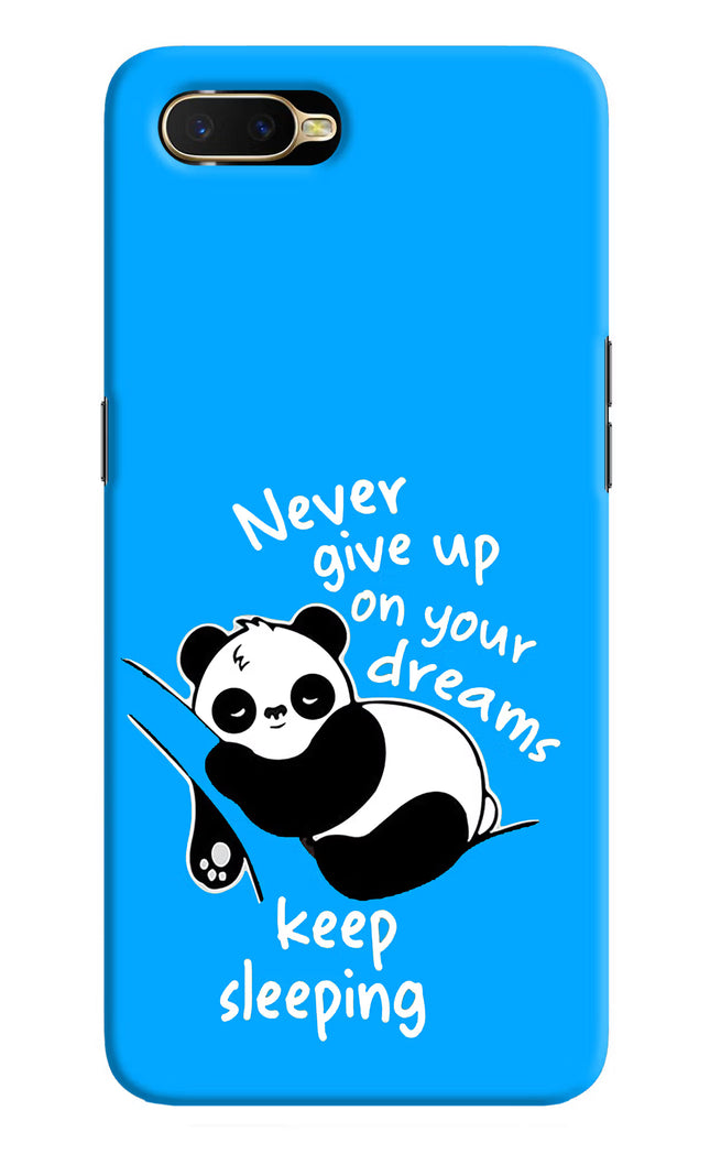 Keep Sleeping Oppo K1 Hard Case Back Cover by Casekaro