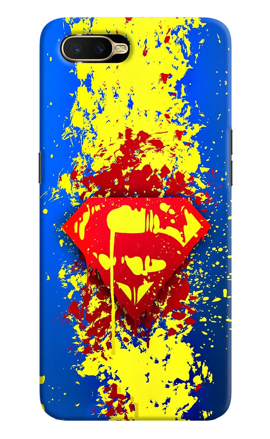 Superman logo Oppo K1 Hard Case Back Cover by Casekaro