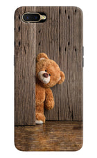 Teddy Wooden Oppo K1 Hard Case Back Cover by Casekaro