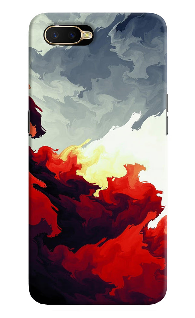Fire Cloud Oppo K1 Hard Case Back Cover by Casekaro