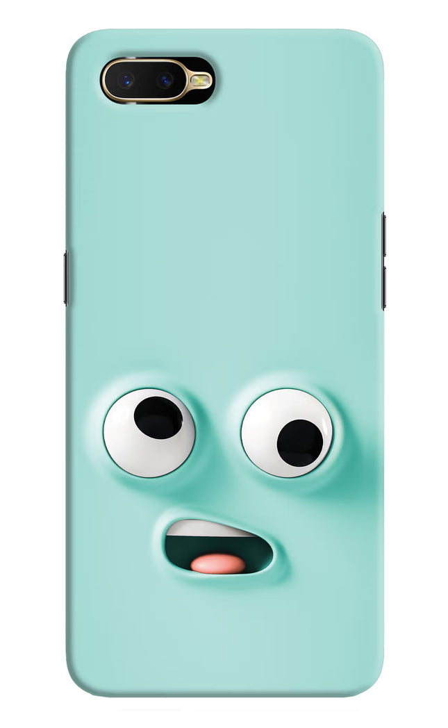 Funny Cartoon Oppo K1 Hard Case Back Cover by Casekaro