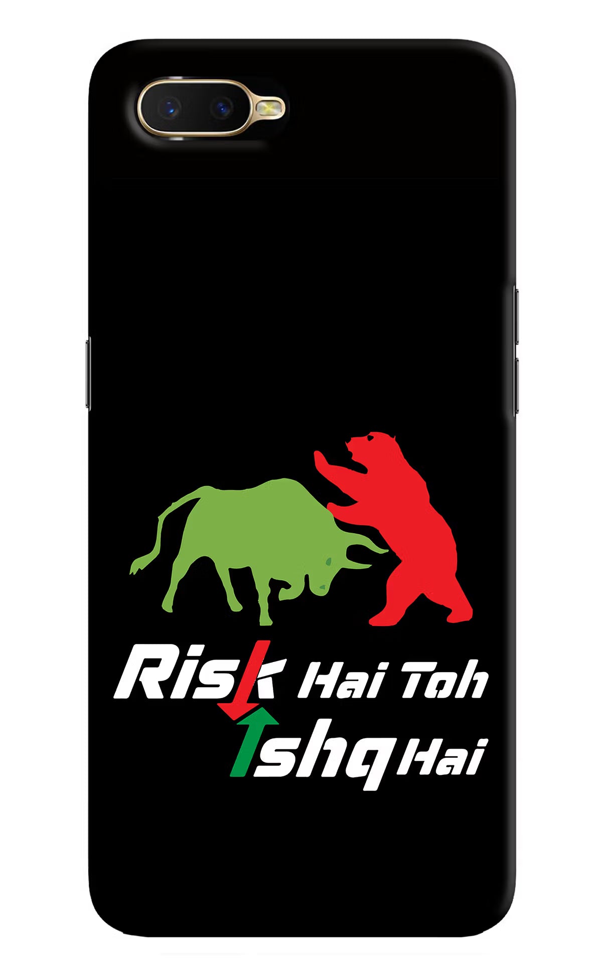 Risk Hai Toh Ishq Hai Oppo K1 Hard Case Back Cover by Casekaro
