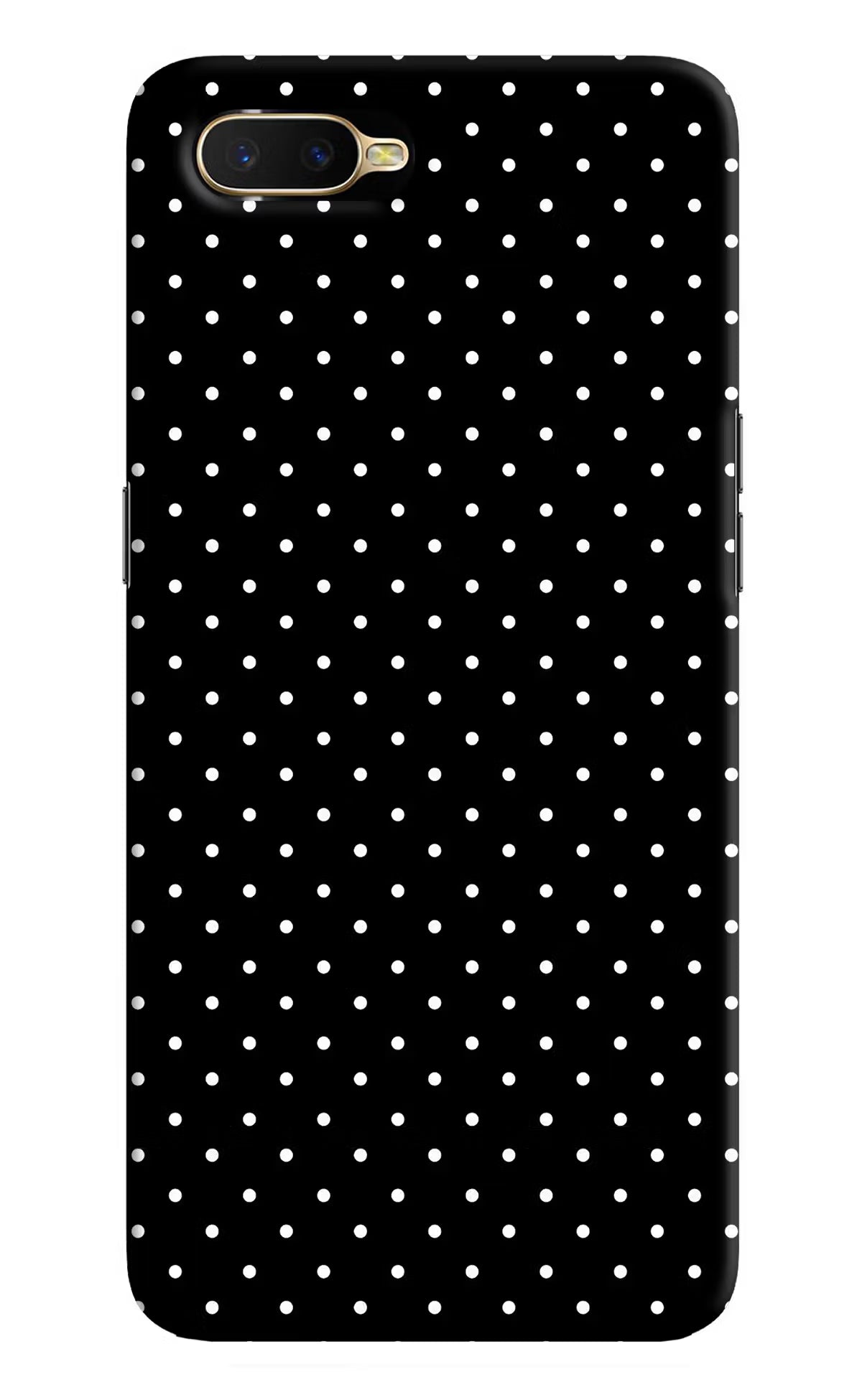 White Dots Oppo K1 Hard Case Back Cover by Casekaro