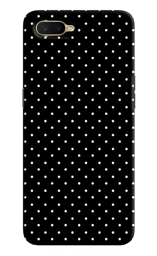 White Dots Oppo K1 Hard Case Back Cover by Casekaro