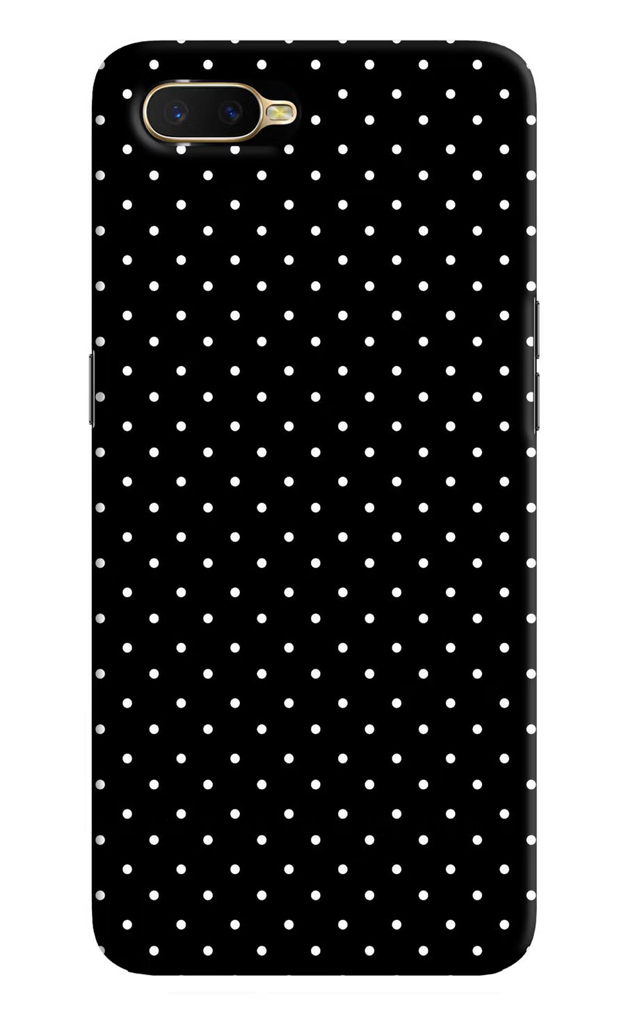 White Dots Oppo K1 Back Cover, Hard case