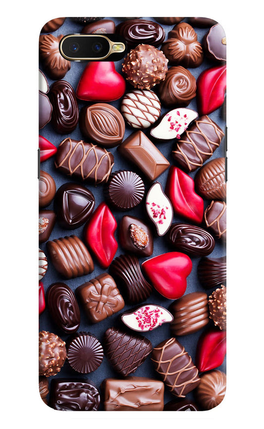 Chocolates Oppo K1 Hard Case Back Cover by Casekaro