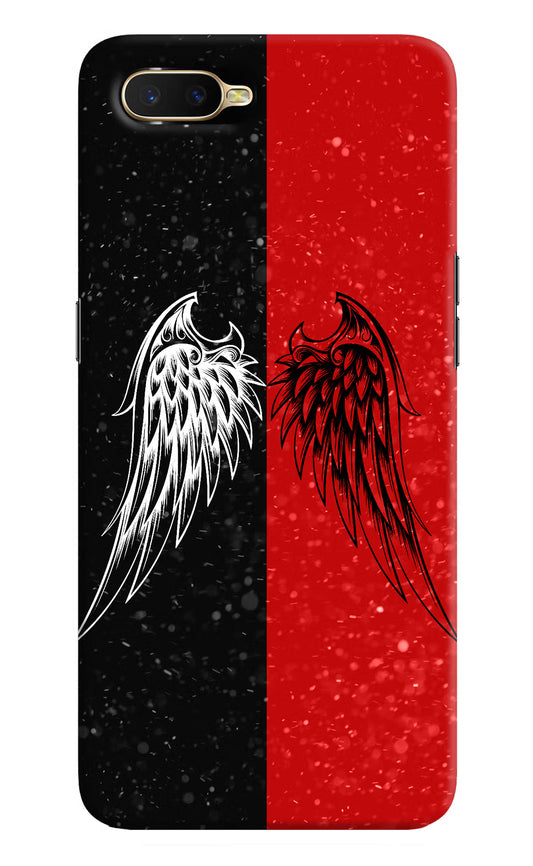 Wings Oppo K1 Hard Case Back Cover by Casekaro